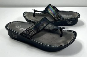 Alegria Rainbow Leather Sandals, WOMENS size 39 Summer Shoes, Size 8 Shoes - Picture 1 of 12