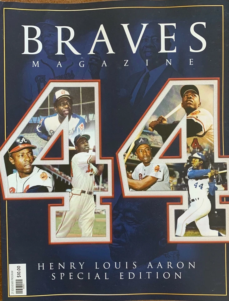 2021 ATLANTA BRAVES YEARBOOK MLB HANK AARON BASEBALL PROGRAM WORLD SERIES 216 PG - Image 1 of 3