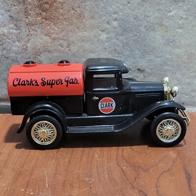 Ford 1930 Modelo A Tanker Clarks Super Gas Bloqueable Metal Vehículo Monedas Banco 1:25 Foto 1 de 4