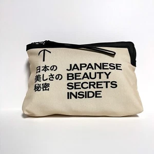 3 x Shiseido Canvas Cosmetic Makeup Hand Bag Clutch Pouch - Picture 1 of 3
