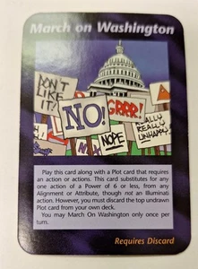 March On Washington Card Unlimited INWO Illuminati New World Order Game - Picture 1 of 2