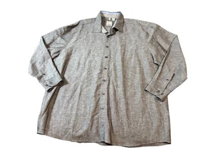 NWOT Haupt Germany Regular Fit Size XXL Gray Textured Button Up Shirt Long - Picture 1 of 7