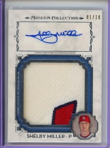 Shelby Miller 2014 Topps Museum Collection Jumbo Autograph Relic /10 Cardinals - Picture 1 of 2
