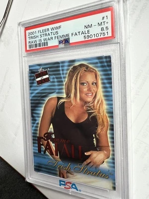 Trish Stratus 2001 Fleer WWF Rookie Card Femme Fatale (RC) PSA 8.5!! 🔥🔥 - Image 1 of 3