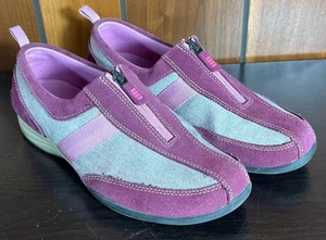 Land’s End Women's Zip Trekker Sneakers Size 8.5 - Pink/Beige - VGC - UNIQUE - Picture 1 of 8