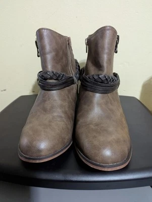 Sin clasificación - Botines con cinturón para mujer talla 10, marrón. Foto 1 de 4