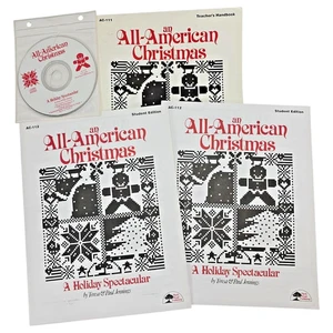 All-American Christmas Teacher Handbook 2 Student Books Audio CD Plank Road - Picture 1 of 13