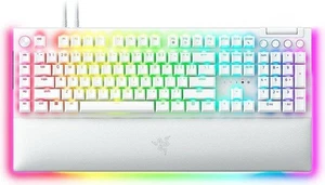 Razer BlackWidow V4 Pro Mechanical Gaming Keyboard RGB - Green Switch - White - Picture 1 of 5
