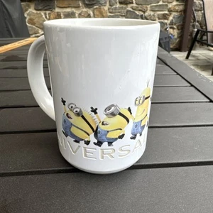 Universal Studios MINIONS Coffee Mug Etched Logo Thailand 14 Oz. White - Picture 1 of 5