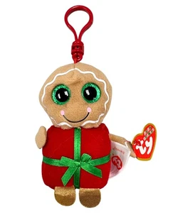 Ty Beanie Baby (Clip) - Sweetsy the Gingerbread Man, MWMT Stuffed Animal Toy - Picture 1 of 6