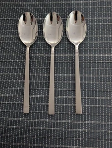 Set of 3 Soup Spoons Oneida 18/10 Stainless Fajita  - Satin finish - Picture 1 of 4