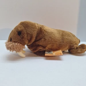 WWF 1986 Panda Symbol Walrus With Tags - Picture 1 of 9