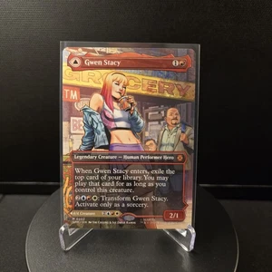 MTG Gwen Stacy 202 Borderless Regular Mythic Spider-Man SPM - Bild 1 von 12