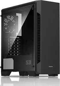 Premium ATX Mid-Tower Gaming Case with Tinted Glass & Efficient Cooling Design - Picture 1 of 12