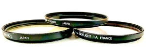 Camera Filters, Cokinlight 55mm Skylight/Vivitar 55mm UV Haze, 3 piece used (JJ) - Picture 1 of 12
