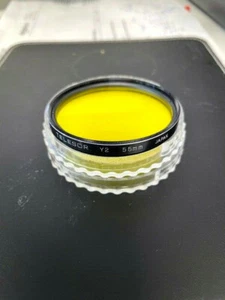Filtro amarillo vintage Telesar 55 mm Y2 Japón excelente Nuevo - Imagen 1 de 1