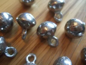 Pewter buttons 16mm ‘Tudor’ dome 12 pack, for historical clothing & uniforms. - Picture 1 of 3