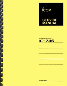 Icom IC-746 IC746 Transceiver SERVICE MANUAL - Zdjęcie 1 z 4