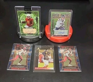 2 Autos! Xavier Hutchinson Houston Texans 5 Rookie Card Lot (Wilcard is 1/3) 🏆 - Picture 1 of 8
