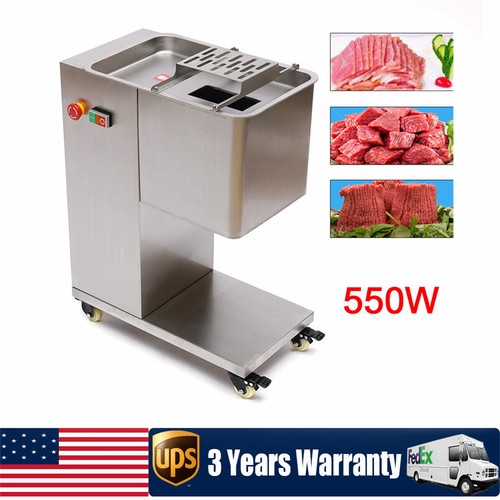550W Meat Cutting Machine Meat Cutter Slicer with 3mm Blade 500KG/H