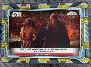 2024 Topps Star Wars Hyperspace Padme and Anakin #GE-7 Gold Galactic Dust 07/50 - Picture 1 of 3