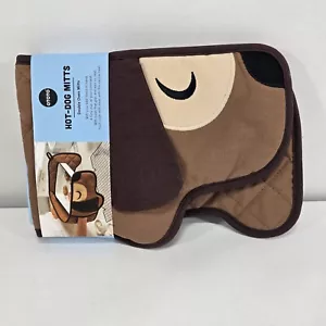OTOTO Hot Dog Guantes Horno Lindos Divertidos Guantes Horno Regalos para Amantes de Perros Dachshund - Imagen 1 de 5