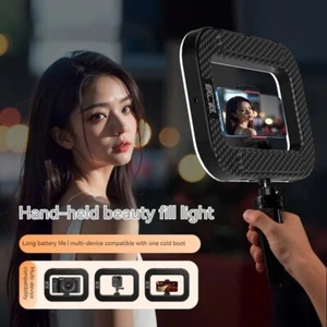 Anillo de mano LED recargable luz de relleno para selfies teléfono portátil transmisión en vivo - Imagen 1 de 8