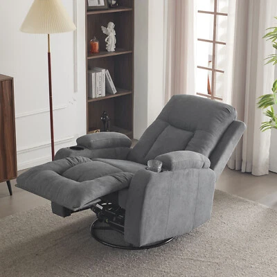 Fernsehsessel Relaxsessel Nickerchensofa mit Schaukeln Dreh-Liegefunktion - Bild 1 von 4