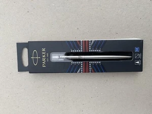 Parker Jotter Bond Street Black Barrel Ballpoint Pen - Supplied with Royal Blue - Picture 1 of 8