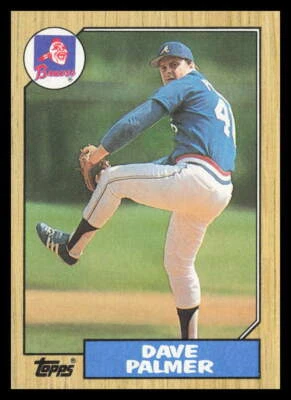1987 Topps #324 Dave Palmer Atlanta Braves Baseball Card - Image 1 of 2