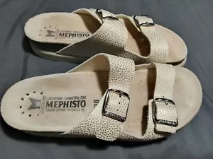 Mephisto air relax leather/cork/rubber sandals size 38 , US size 7.5 - Picture 1 of 11