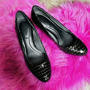 Lifestride Soft System Parigi Snake Print Black Pump Heel Shoes Size 6.5M Lively - Picture 1 of 10