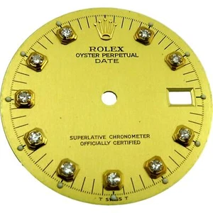 18k 15223 15200 15210 Conjunto rápido Rolex Factory Diamond Date Gold Champagne Dial - Imagen 1 de 3