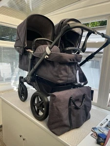 Bugaboo Donkey 3 TWIN/DUO/DOUBLE Mineral Washed Black On Black Chassis - Bild 1 von 22