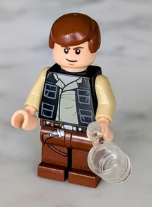 Genuine Lego HAN SOLO Minifigure Star Wars 75003 10236 SW0451 Holding Glass - Picture 1 of 6
