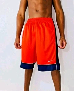 Nike DAZZLE Basketball Shorts 2 Tone Orange Blau Herren Gr. M Selten Vintage - Bild 1 von 5