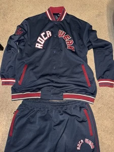 Vintage Men’s Rocawear Navy Blue & Red Tracksuit* Size 3XL Mens Set* Hip Hop - Picture 1 of 16