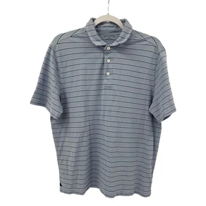 Camisa Polo UNTUCKit Para Hombres Argots Talla Grande Azul Rayas Manga Corta Informal L - Imagen 1 de 9