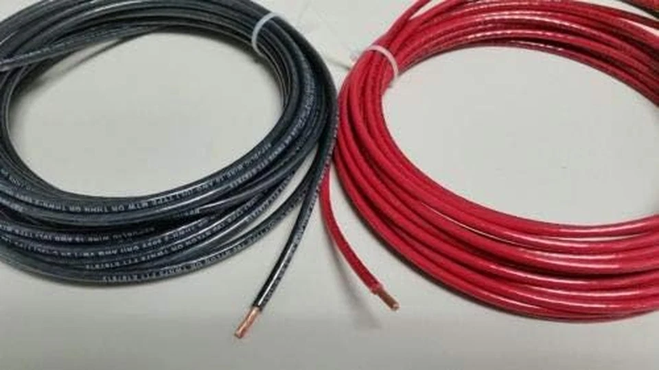 10 Gauge THHN THWN Wire Black + RED 75 FEET EA THWN-2 600V Copper Stranded Cable - Image 1 of 1