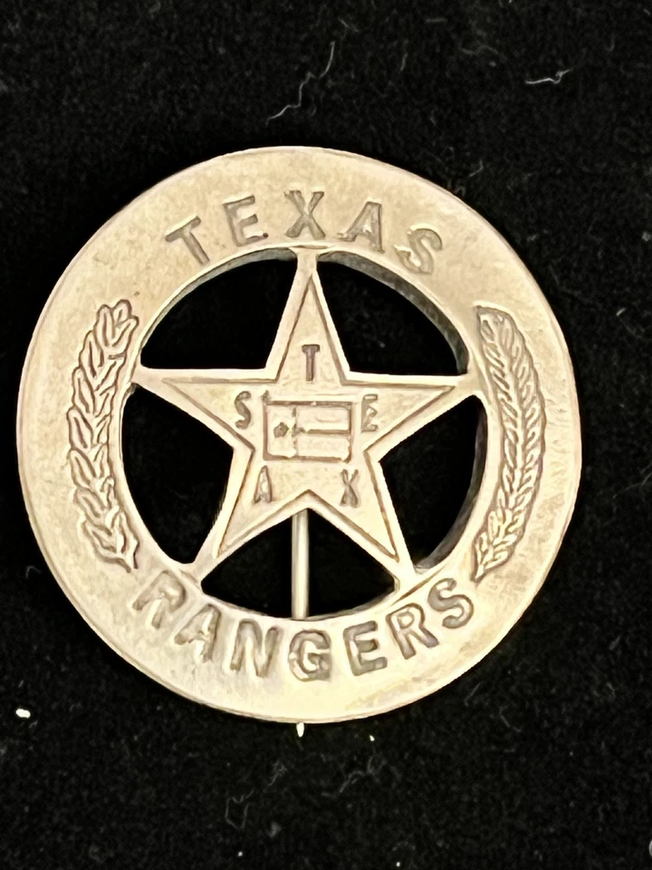 Insignia OBSOLITE Vintage Texas Rangers Plata de Ley Foto 1 de 3