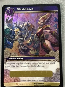 Slashdance WoW Loot Card Unscratched Drums MP World of Warcraft TCG - Picture 1 of 1