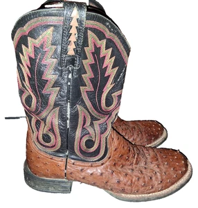 Ariat Botas Hombre Pluma Completa Avestruz Botas Talla 11.5D - Imagen 1 de 4