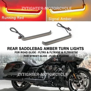 Rear Saddlebag Brake Run Turn Signal led Lights For Road Glide FLTRX 2024 2025 - Picture 1 of 15