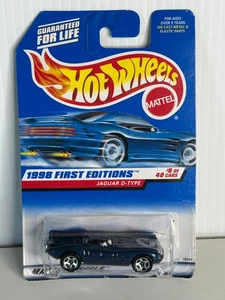 Hot Wheels 1998 First Editions Jaguar D-Type Blue 6 of 40 Cars # 638 New - Picture 1 of 2