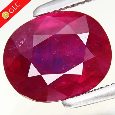 CERTIFICATE Incl* 2.42ct Natural Heated Top Purplish Red Ruby Madagascar, Africa - Image 1 of 4