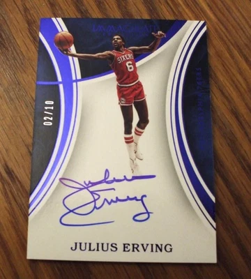 Panini Immaculate Collection 2016 2/10 Julius Erving autografiado 76ers #S-Je Foto 1 de 4