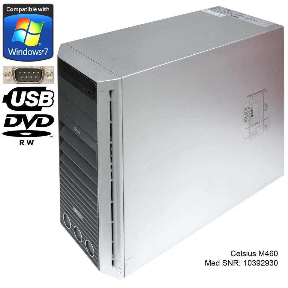 FUJITSU CELSIUS M460 MEDICAL PC 10392930 RS-232 CORE2DUO 3GHz 4GB 500GB M1032_1 - Bild 1 von 3