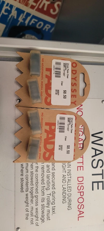 Odyssey Ghost Clear Soft Compound BMX Bicycle U-Brake Pads Threaded Post 2 Sets - Image 1 of 1