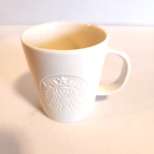 Starbucks Solid White Coffee Mini Mug Collector Series Becher - Bild 1 von 1
