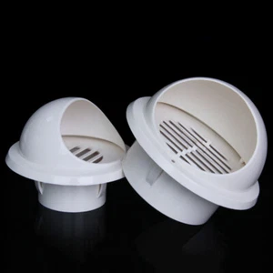 Ventilación de aire de PVC Tapa impermeable Ventilación Salida Cubierta Conductos Ventilación Rejillas - Imagen 1 de 10